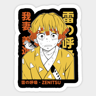 Zenitsu - Demon Slayer Sticker